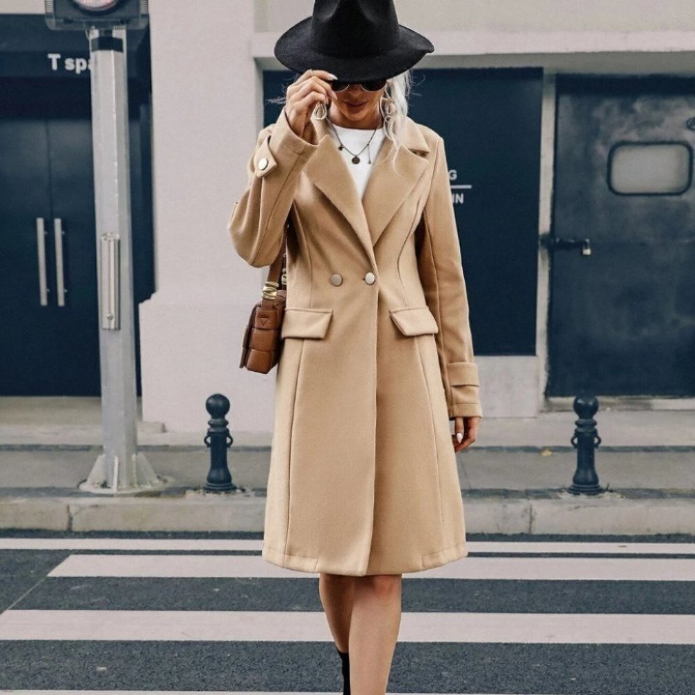 Tan Womens Overcoat